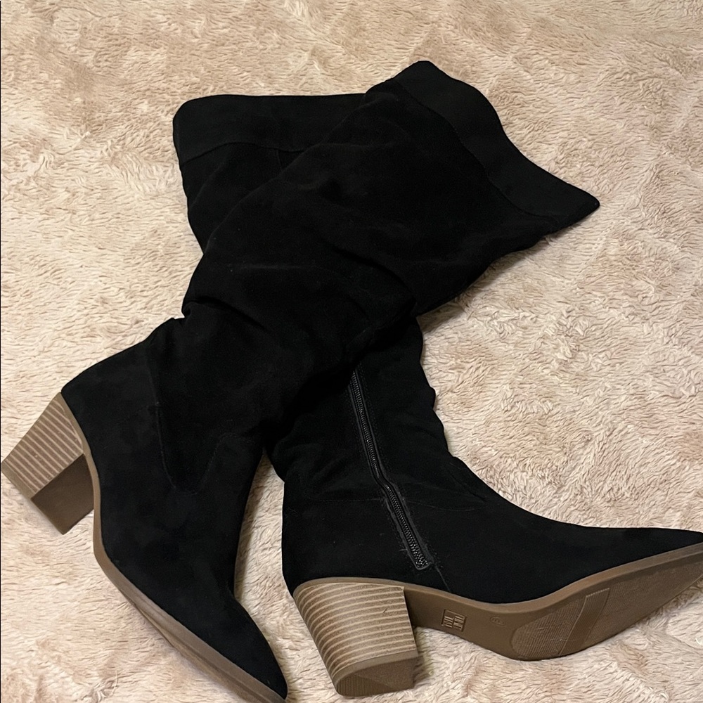Black Knee-High Boots